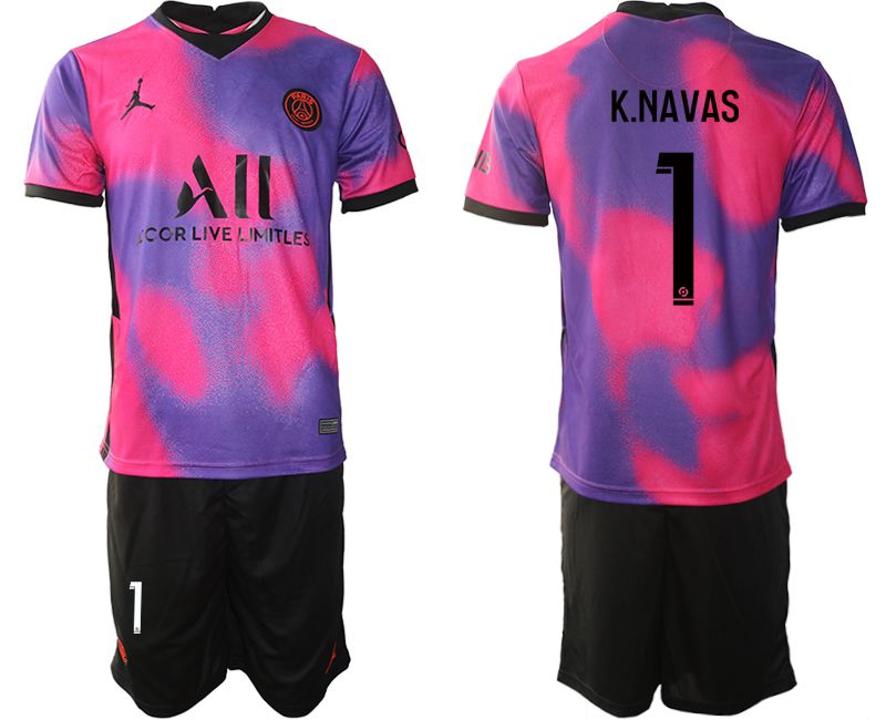 Men 2020-2021 Club Paris St German away purple #1 Soccer Jersey->paris st german jersey->Soccer Club Jersey